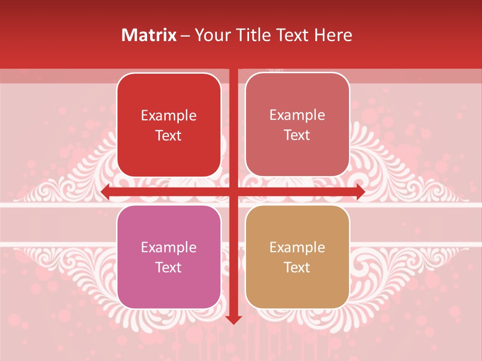 Frame Leaf Decoration PowerPoint Template