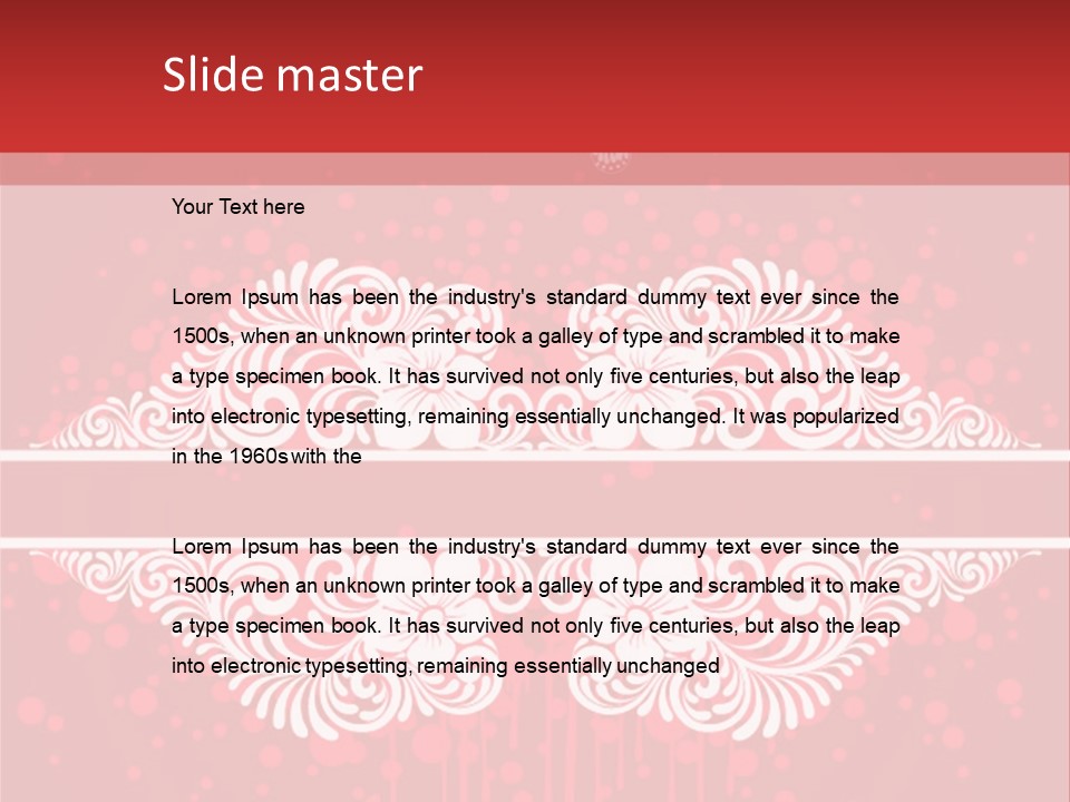 Frame Leaf Decoration PowerPoint Template