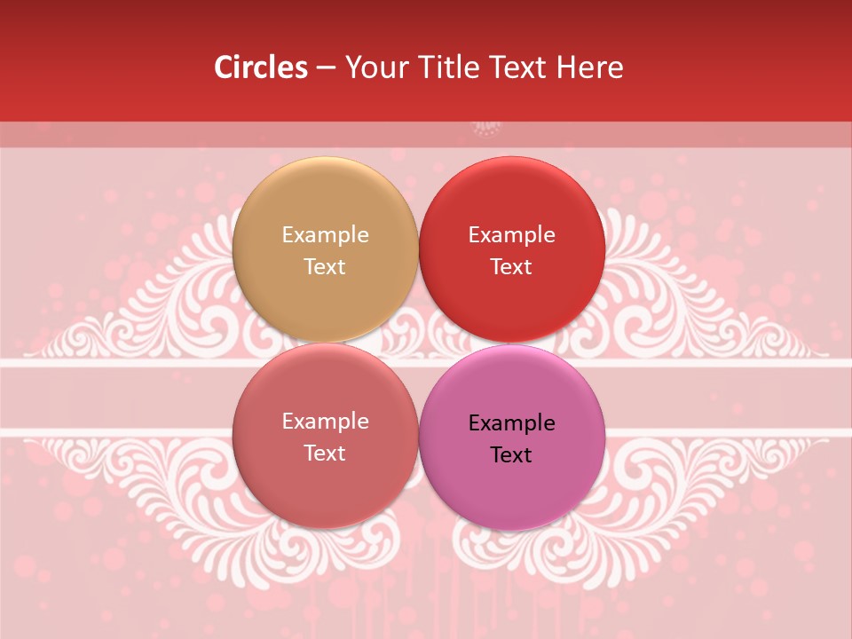 Frame Leaf Decoration PowerPoint Template