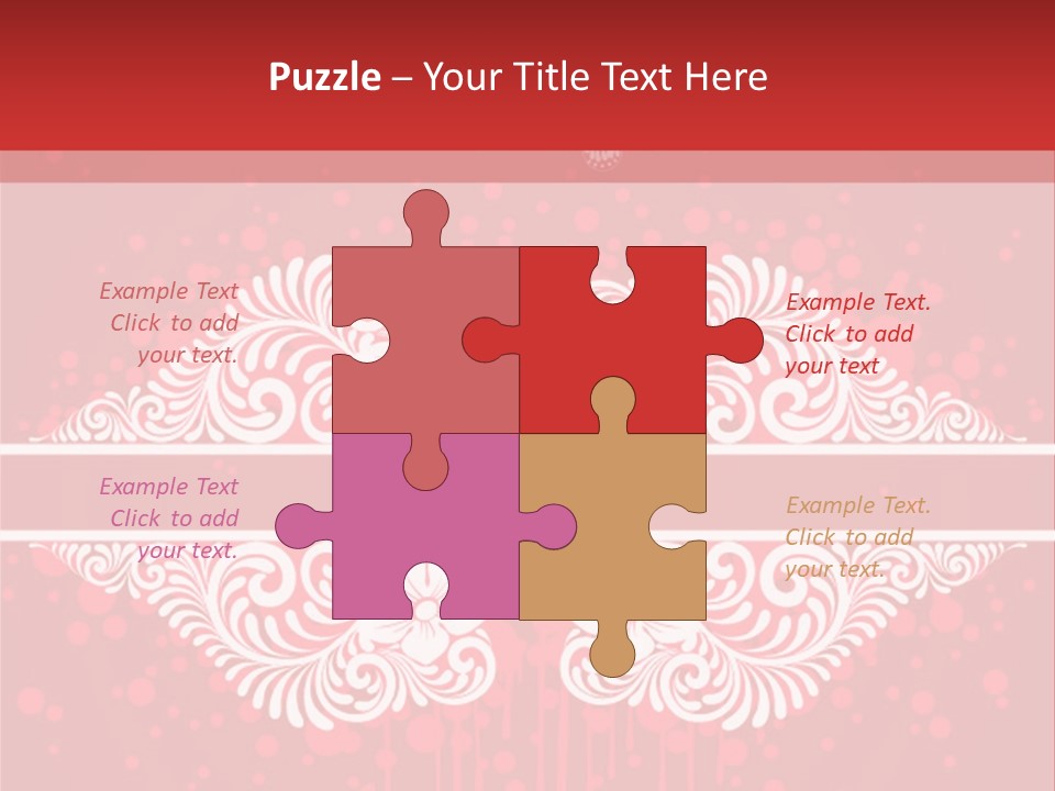 Frame Leaf Decoration PowerPoint Template