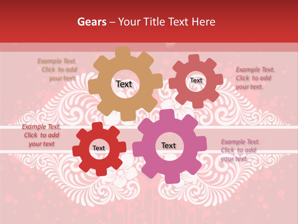 Frame Leaf Decoration PowerPoint Template