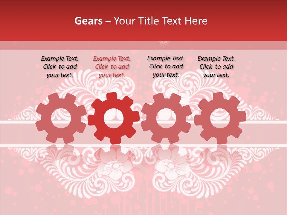 Frame Leaf Decoration PowerPoint Template