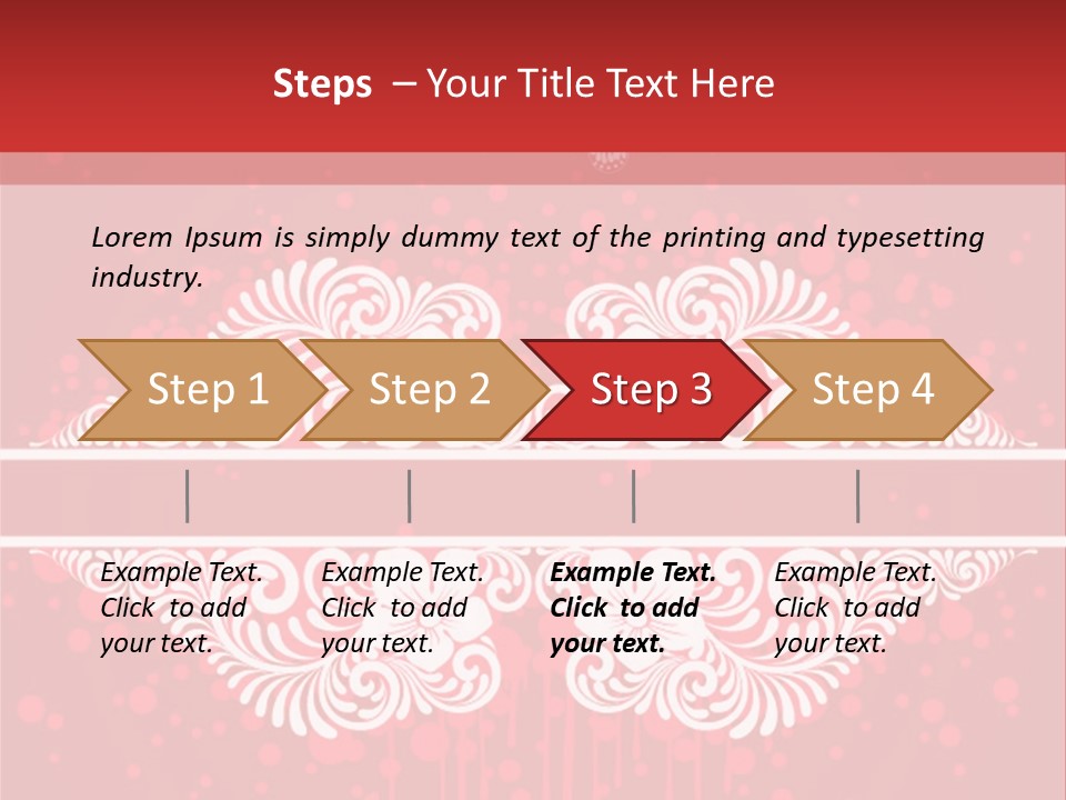 Frame Leaf Decoration PowerPoint Template