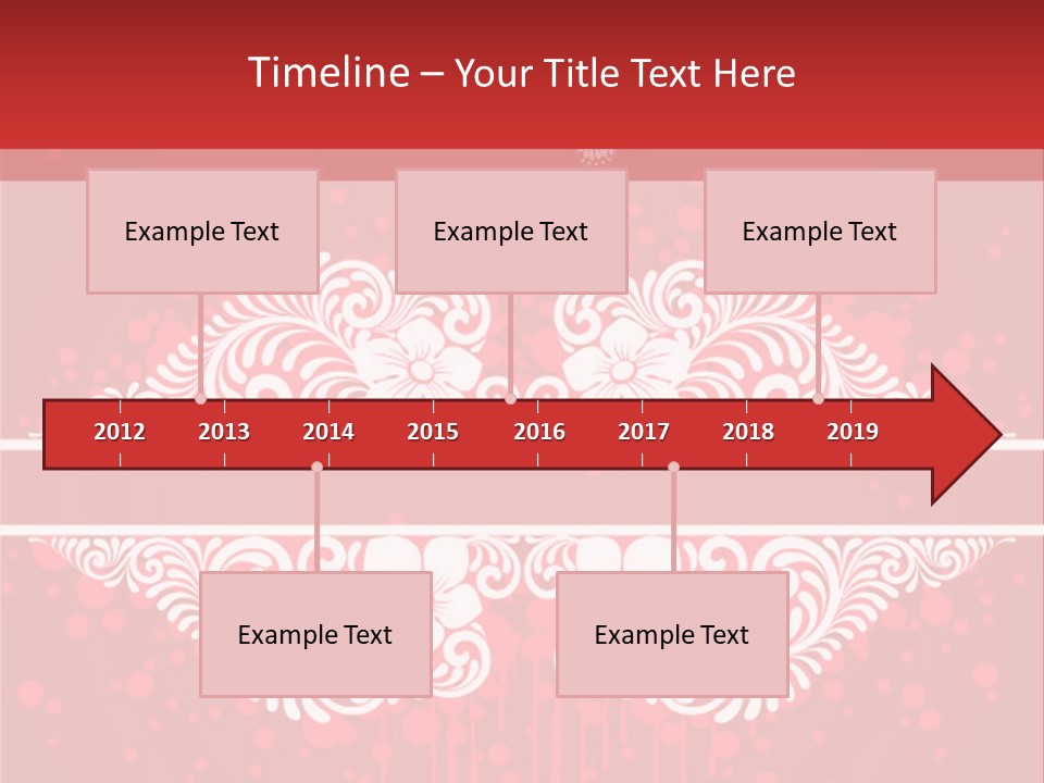 Frame Leaf Decoration PowerPoint Template