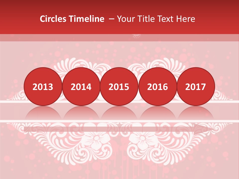 Frame Leaf Decoration PowerPoint Template