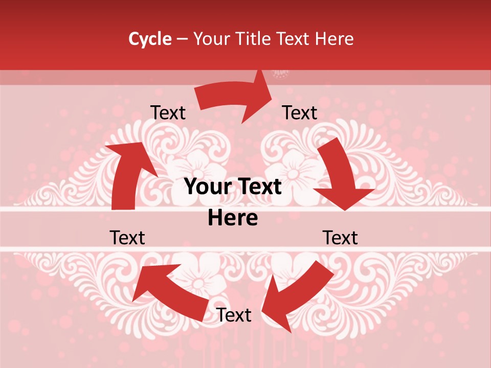 Frame Leaf Decoration PowerPoint Template