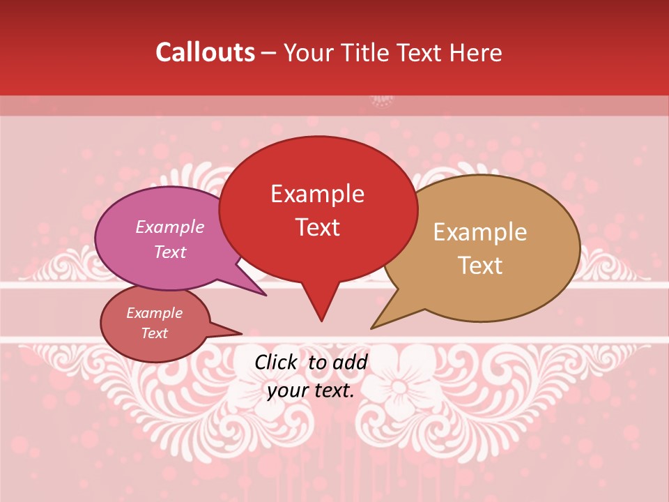 Frame Leaf Decoration PowerPoint Template