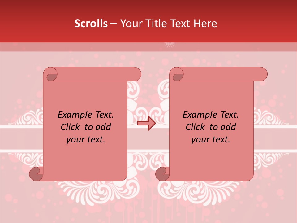 Frame Leaf Decoration PowerPoint Template
