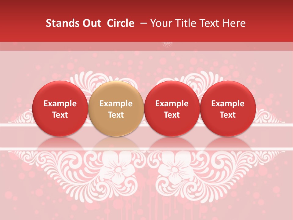 Frame Leaf Decoration PowerPoint Template