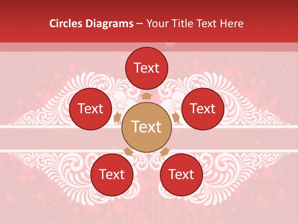 Frame Leaf Decoration PowerPoint Template