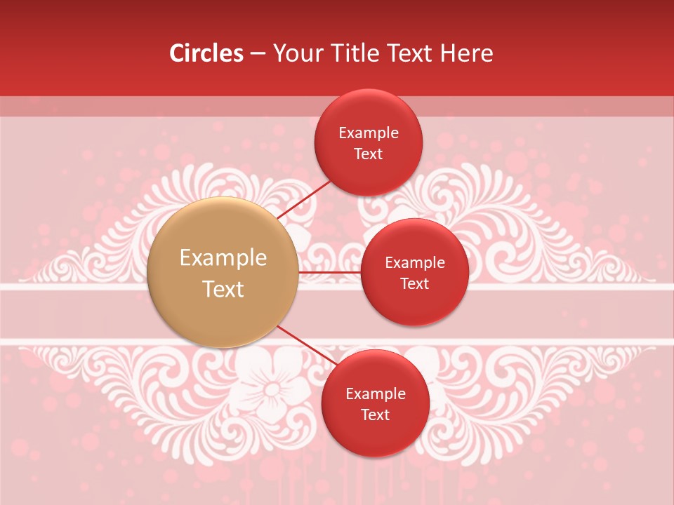 Frame Leaf Decoration PowerPoint Template