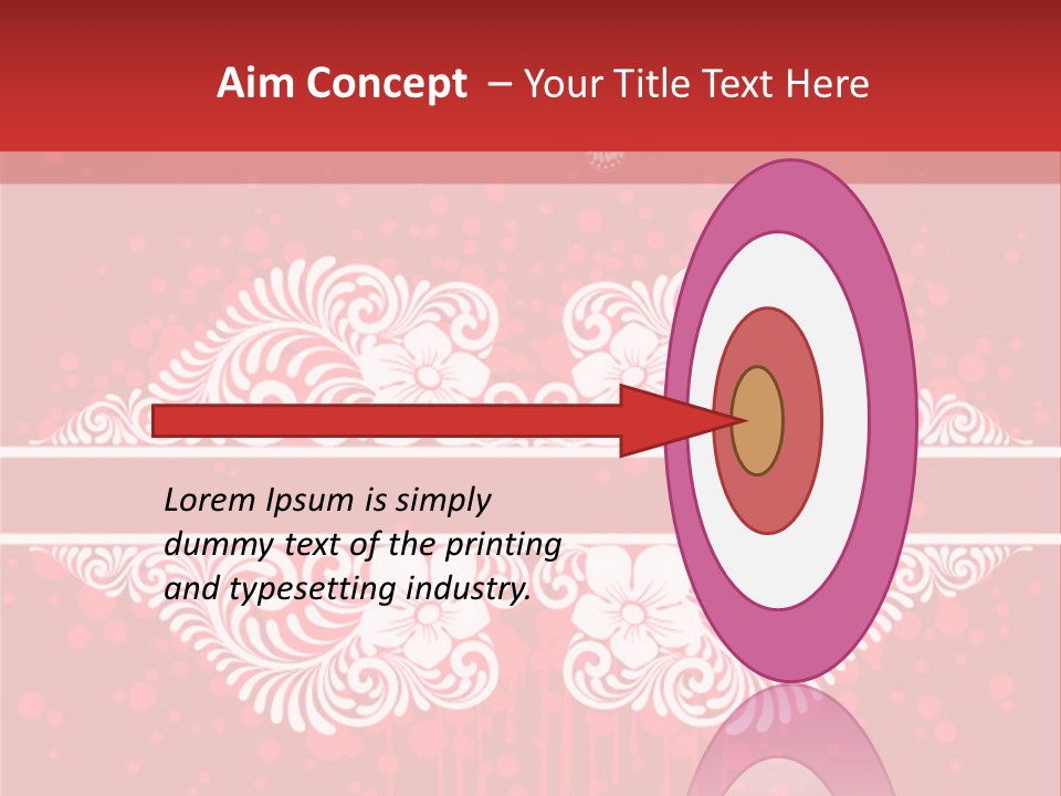 Frame Leaf Decoration PowerPoint Template