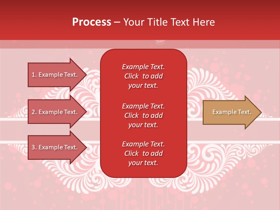 Frame Leaf Decoration PowerPoint Template