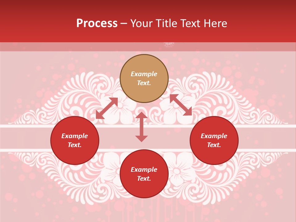 Frame Leaf Decoration PowerPoint Template