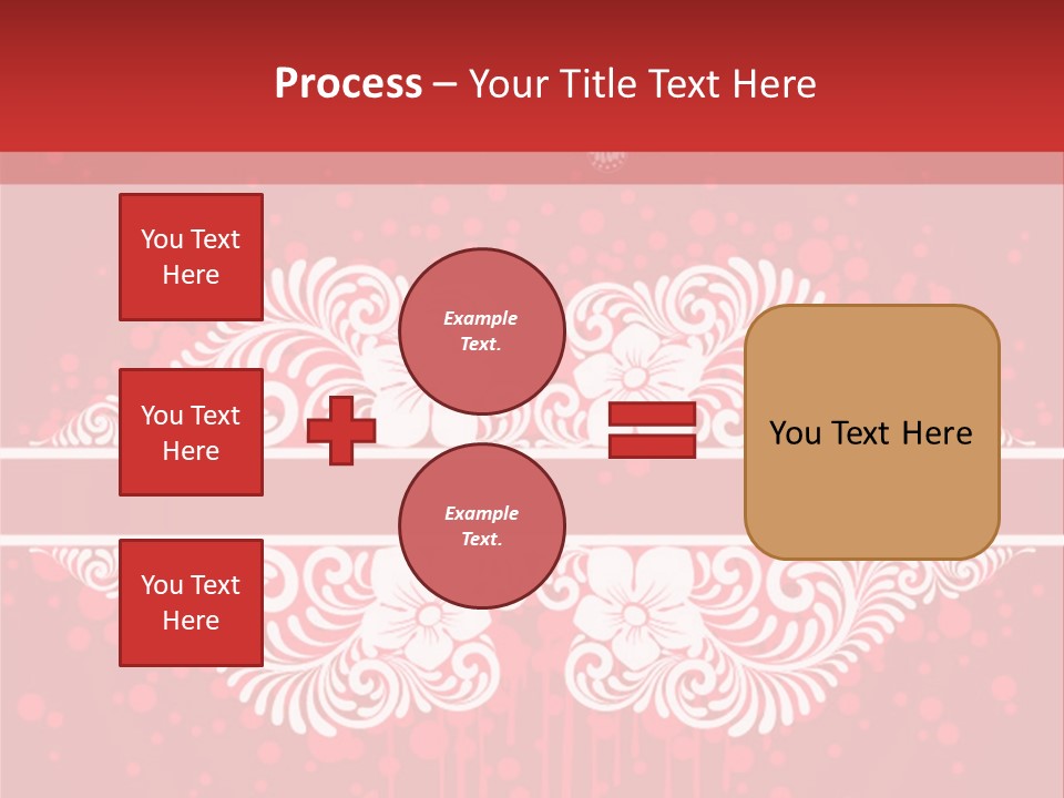 Frame Leaf Decoration PowerPoint Template