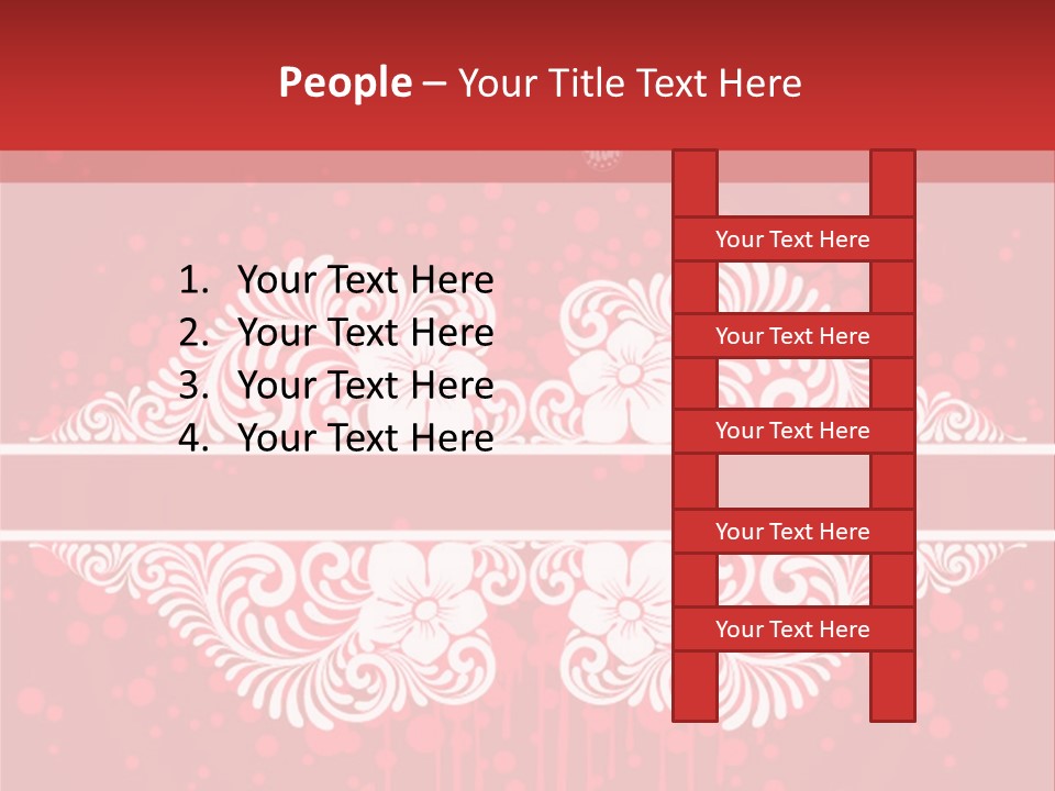 Frame Leaf Decoration PowerPoint Template