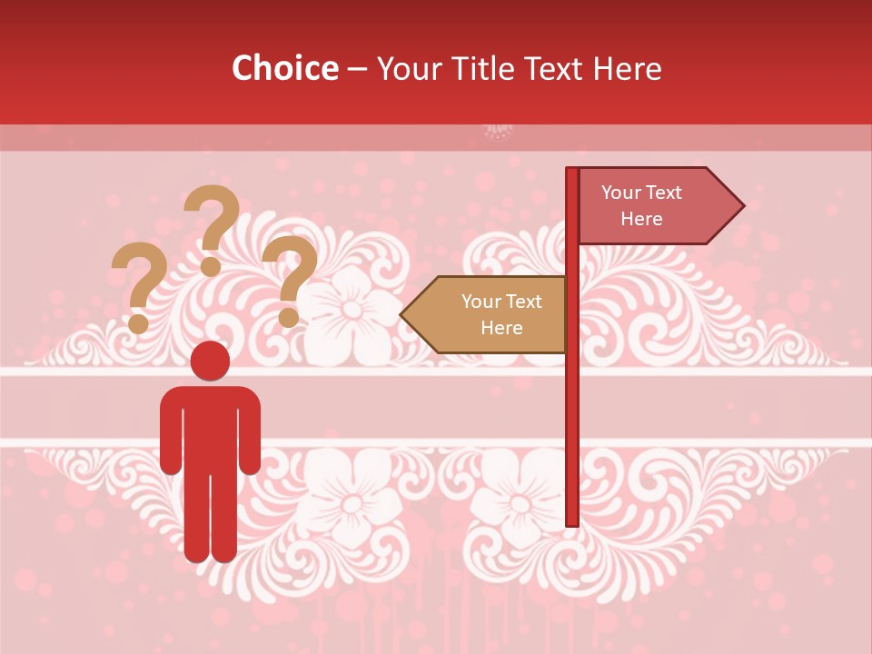 Frame Leaf Decoration PowerPoint Template