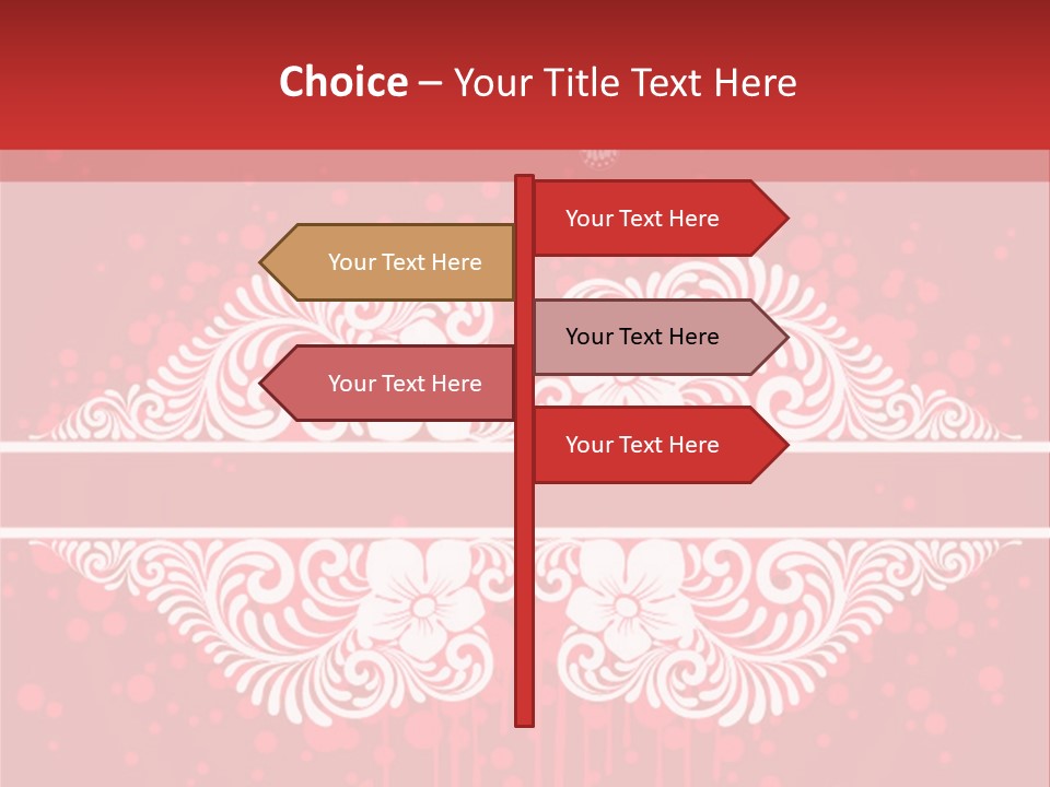 Frame Leaf Decoration PowerPoint Template