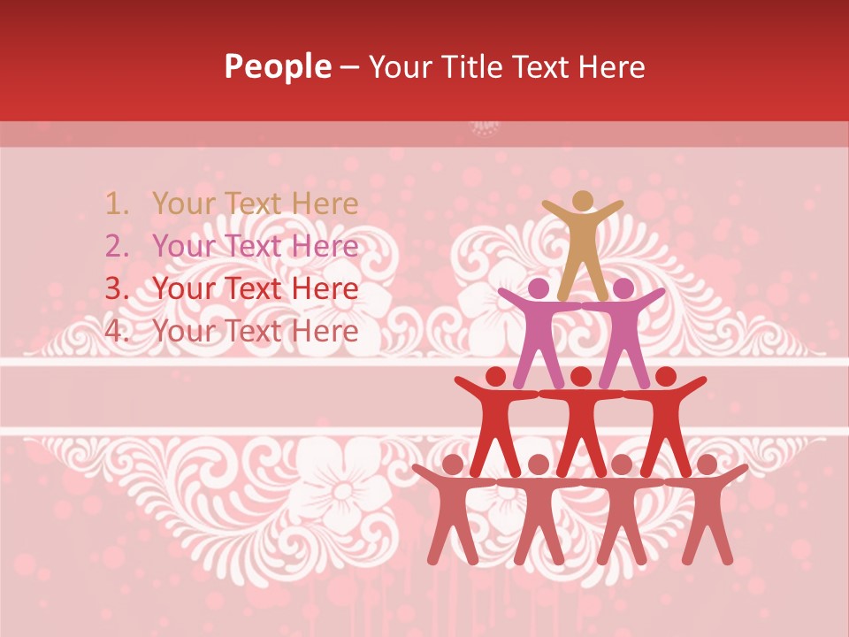 Frame Leaf Decoration PowerPoint Template