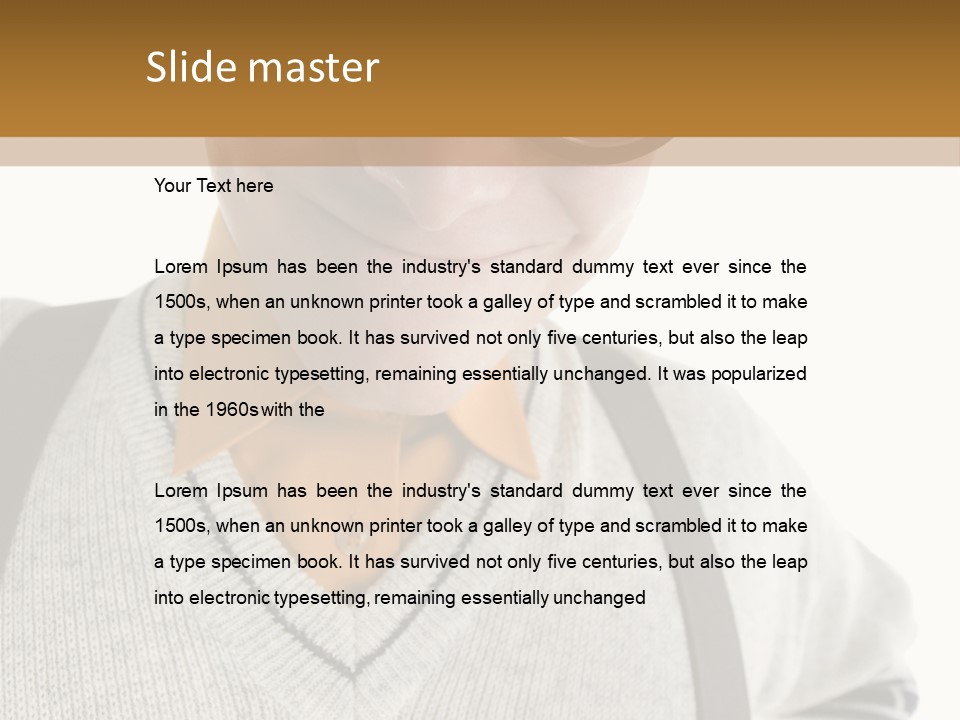 Front Background Nerd PowerPoint Template