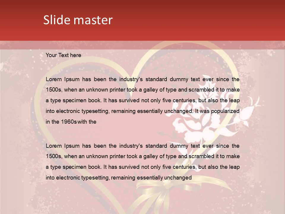 Grunge Gold Design PowerPoint Template