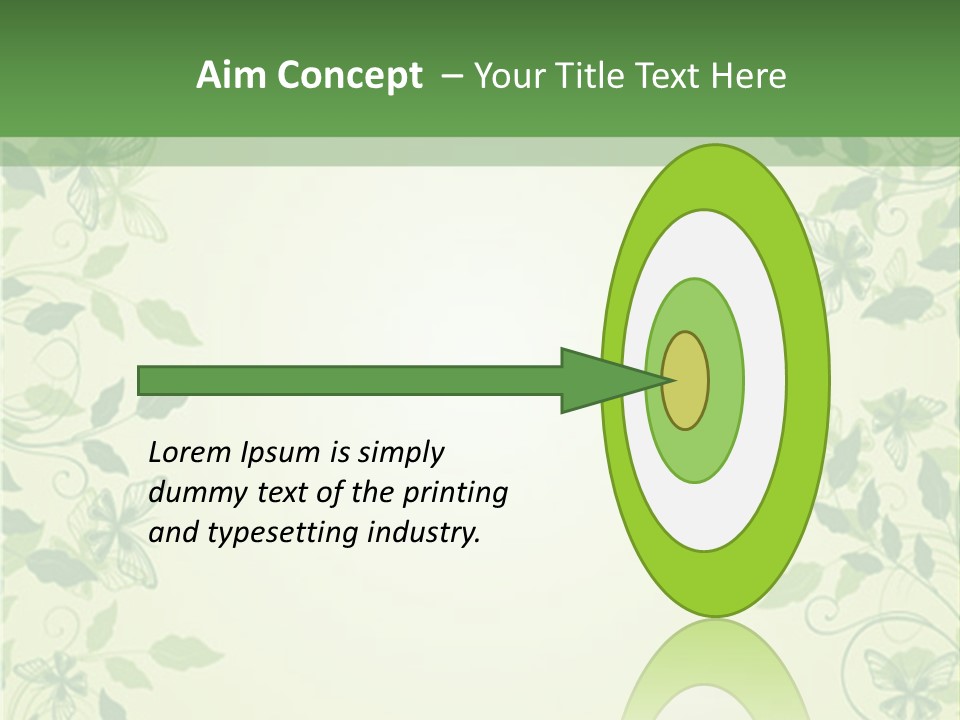 A Green Background With Leaves On It PowerPoint Template