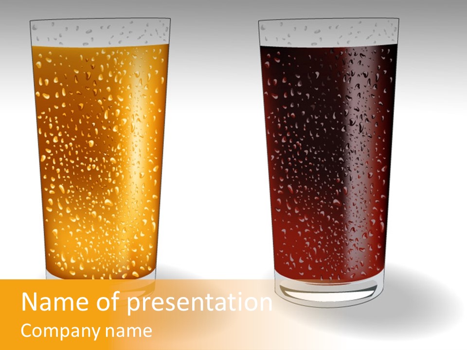 Facer Illustration Beer PowerPoint Template