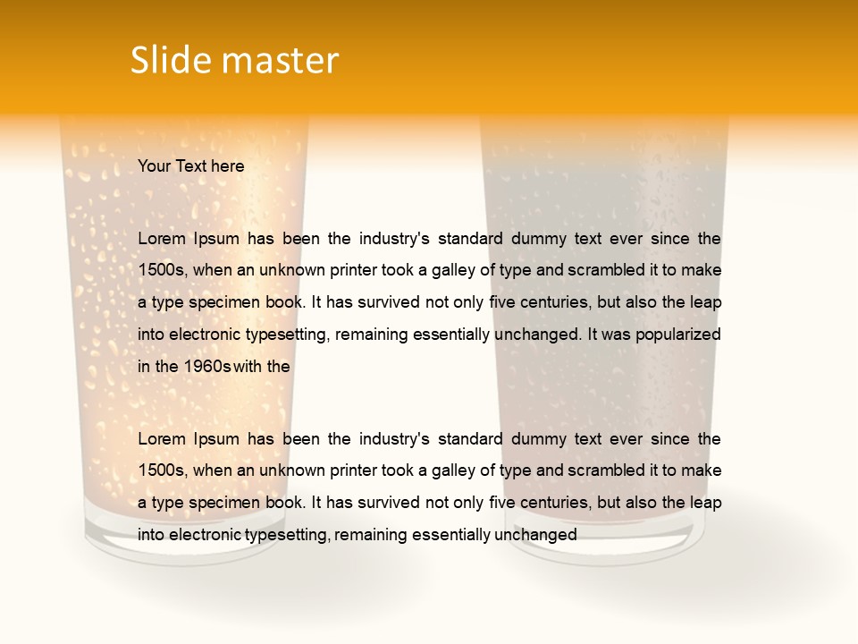 Facer Illustration Beer PowerPoint Template