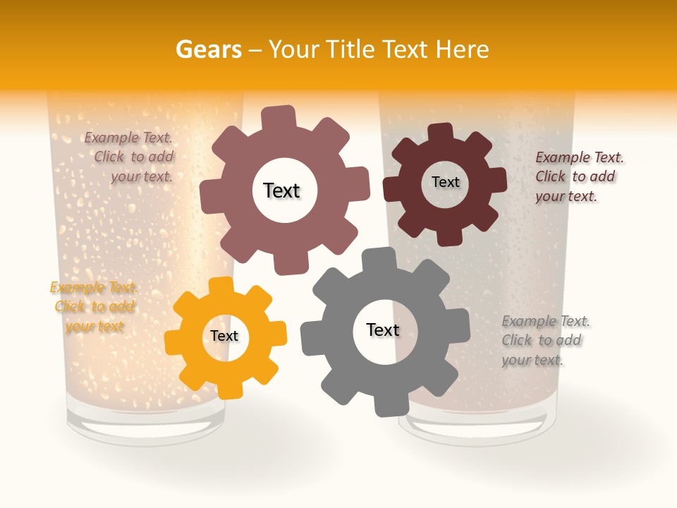 Facer Illustration Beer PowerPoint Template