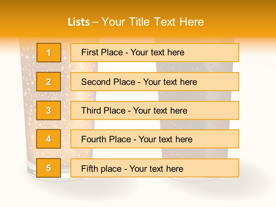 Facer Illustration Beer PowerPoint Template