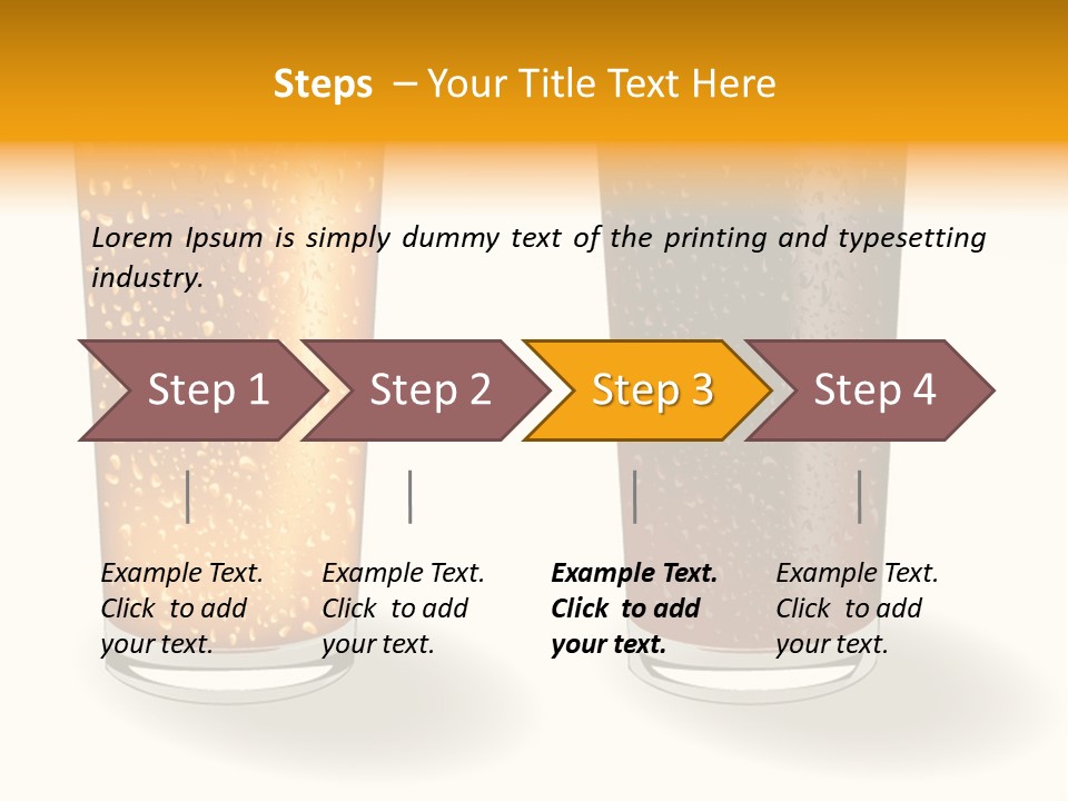 Facer Illustration Beer PowerPoint Template