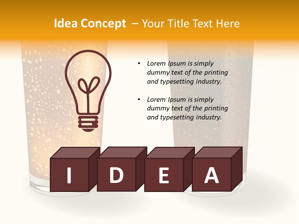 Facer Illustration Beer PowerPoint Template