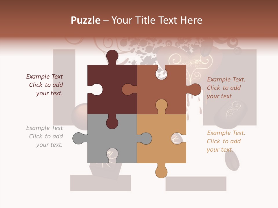 Liquid Chocolate Beige PowerPoint Template