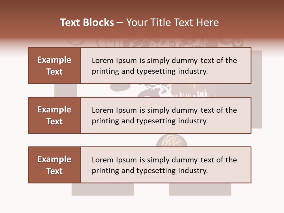Liquid Chocolate Beige PowerPoint Template