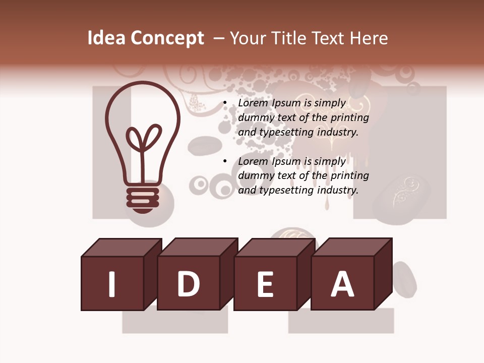 Liquid Chocolate Beige PowerPoint Template