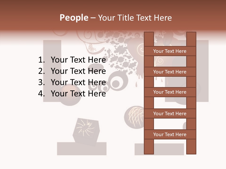 Liquid Chocolate Beige PowerPoint Template