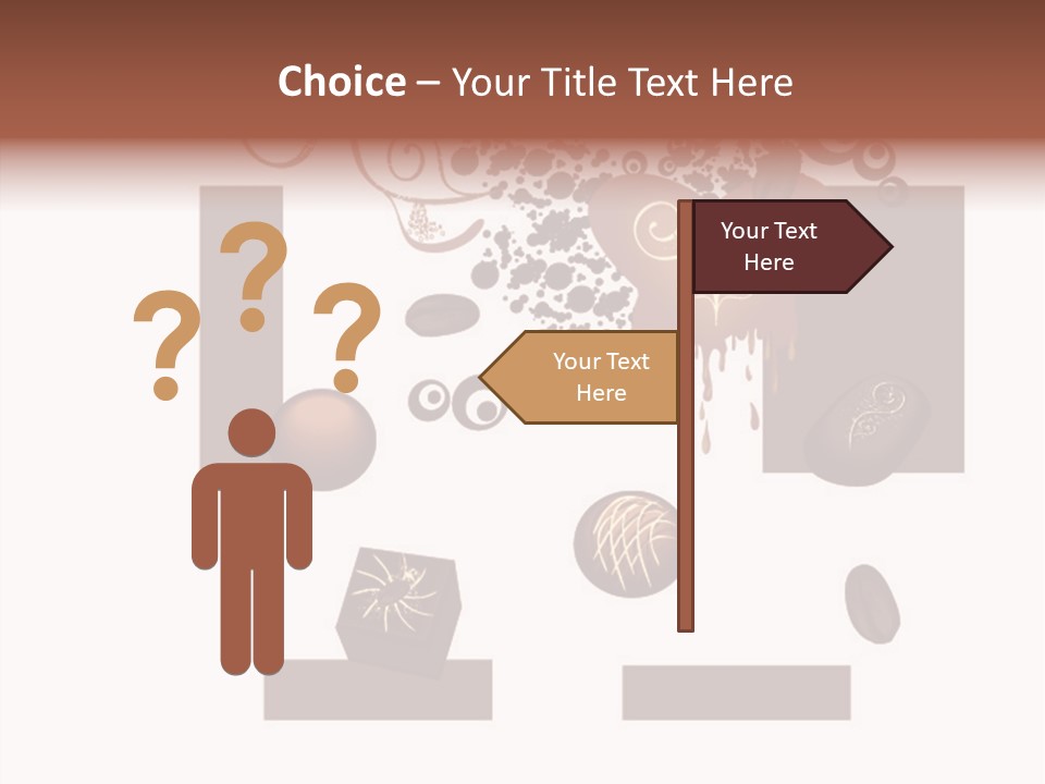 Liquid Chocolate Beige PowerPoint Template