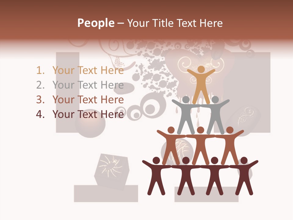 Liquid Chocolate Beige PowerPoint Template