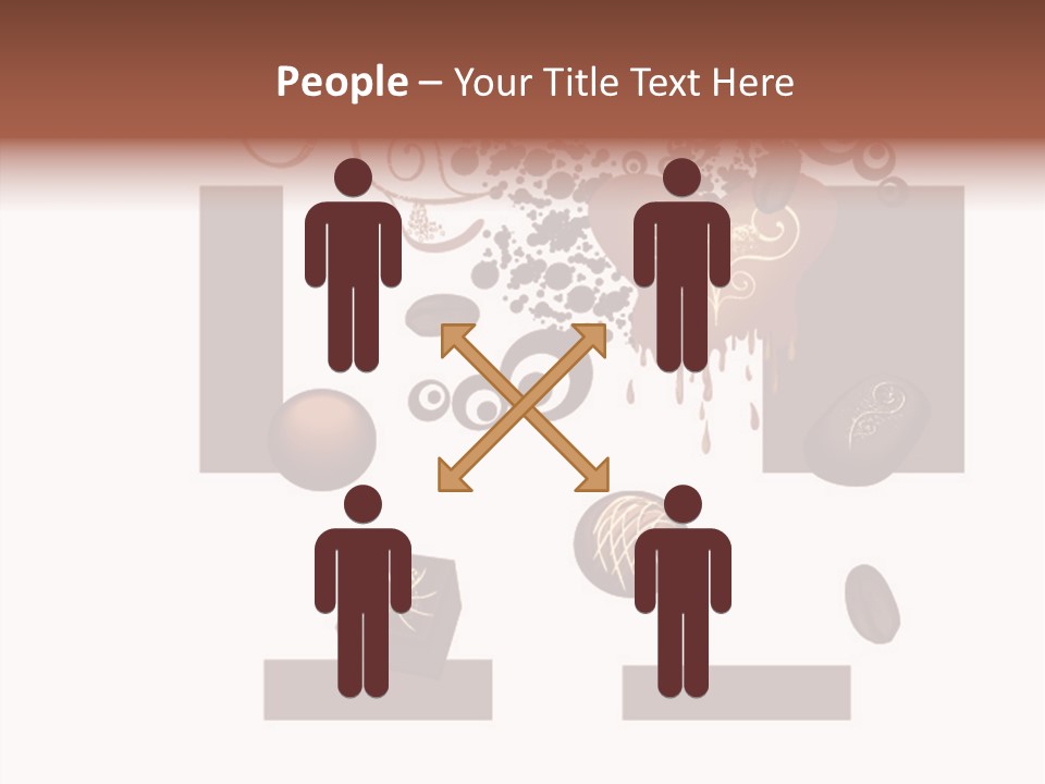 Liquid Chocolate Beige PowerPoint Template