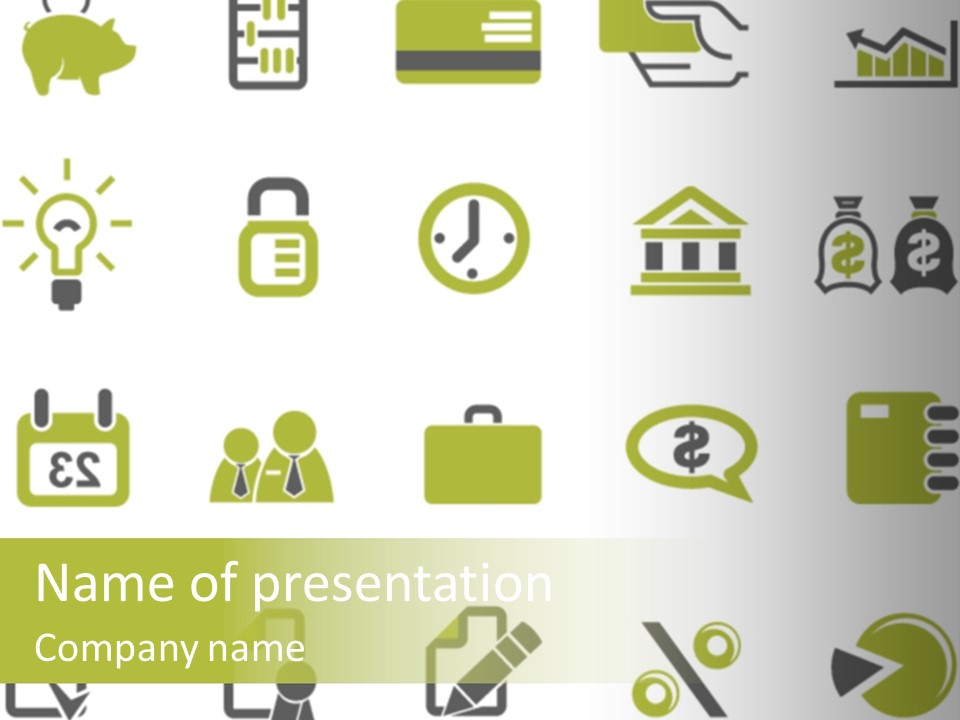 Bag Man Banking PowerPoint Template