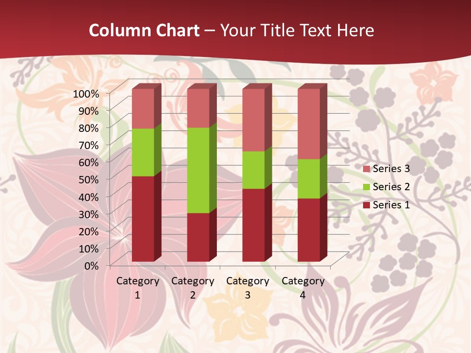A Red And Yellow Flower Powerpoint Presentation PowerPoint Template