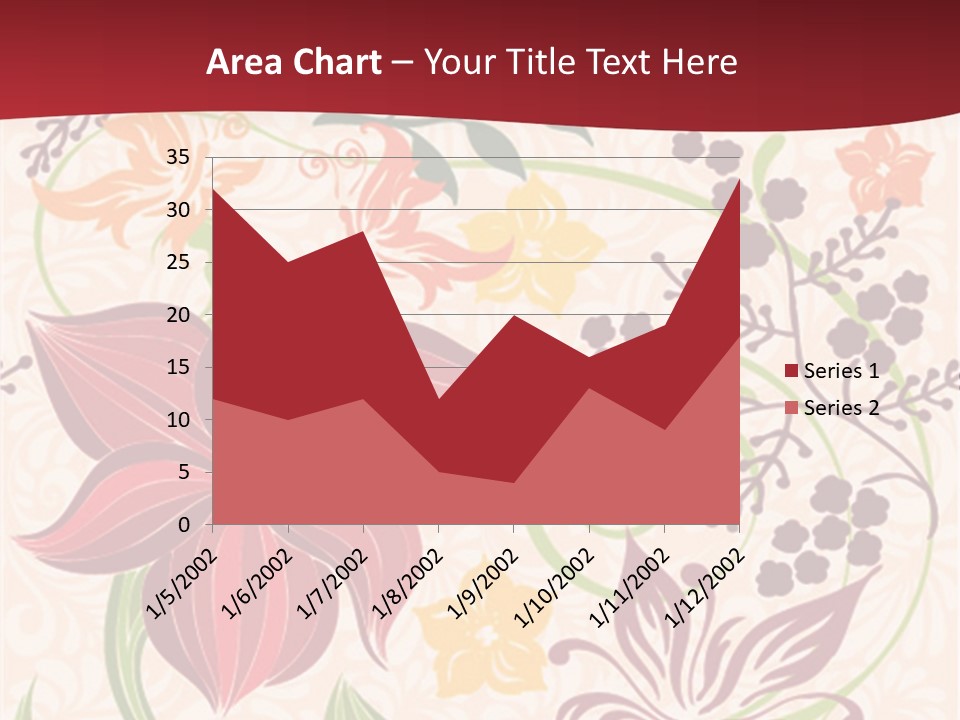 A Red And Yellow Flower Powerpoint Presentation PowerPoint Template