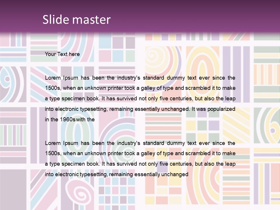 Texture Abstract Silhouette PowerPoint Template