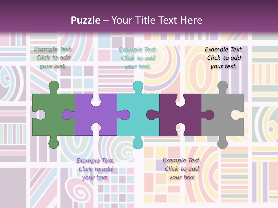 Texture Abstract Silhouette PowerPoint Template