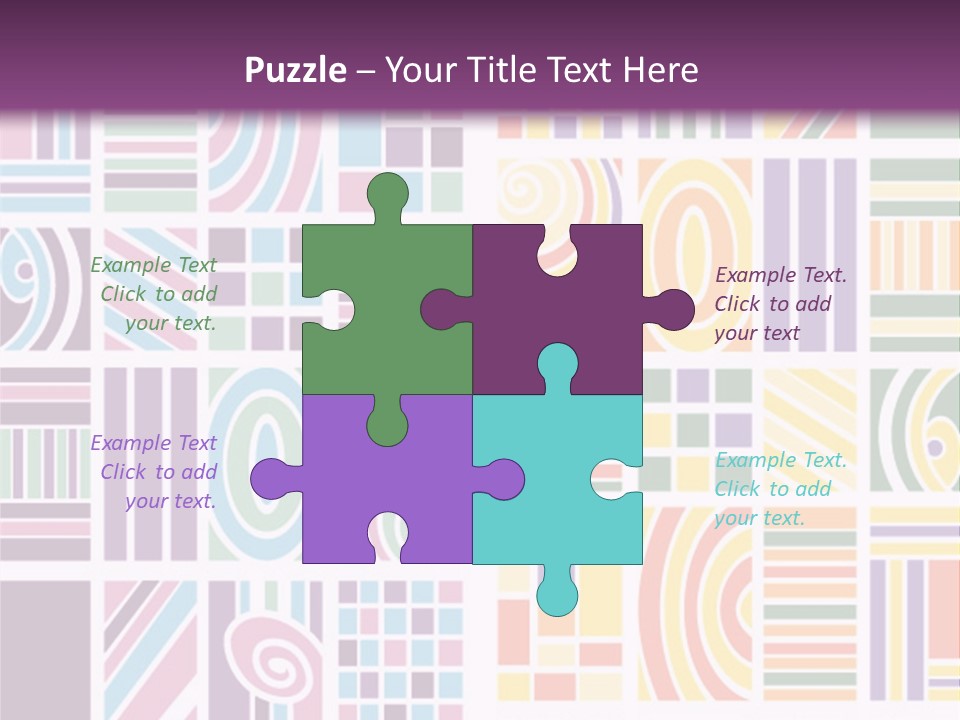 Texture Abstract Silhouette PowerPoint Template