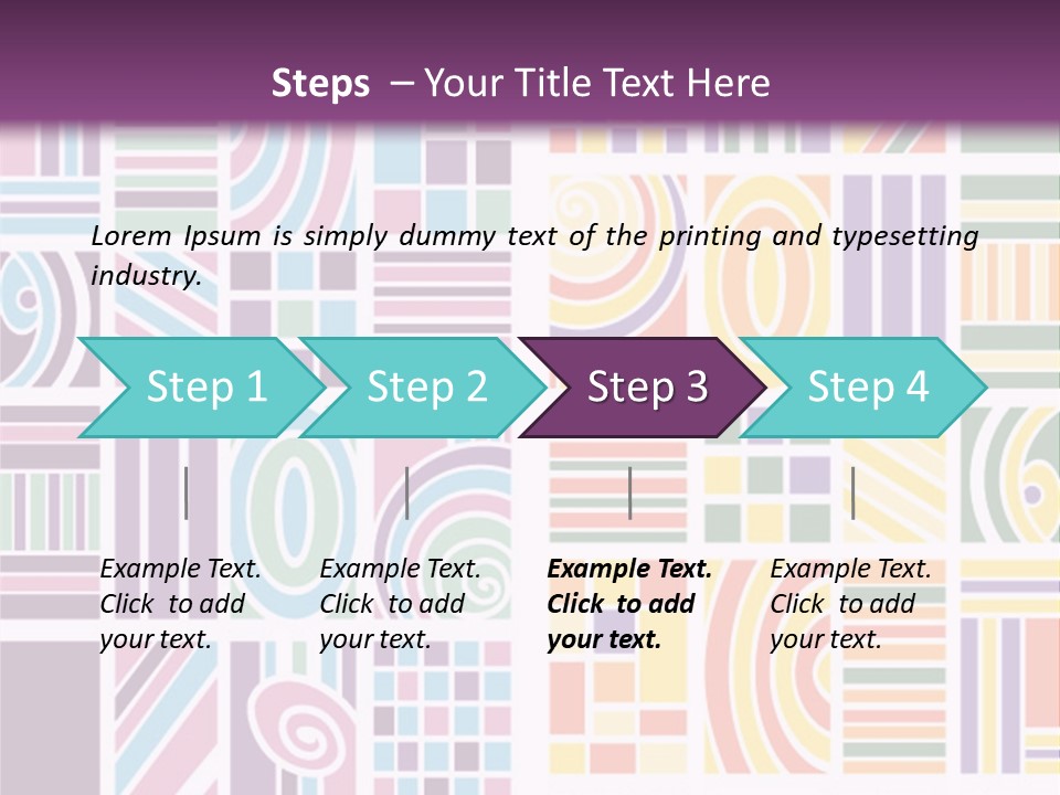 Texture Abstract Silhouette PowerPoint Template