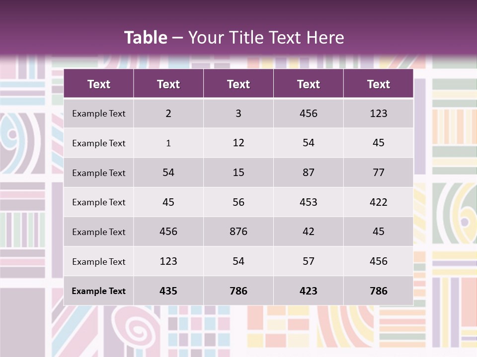 Texture Abstract Silhouette PowerPoint Template