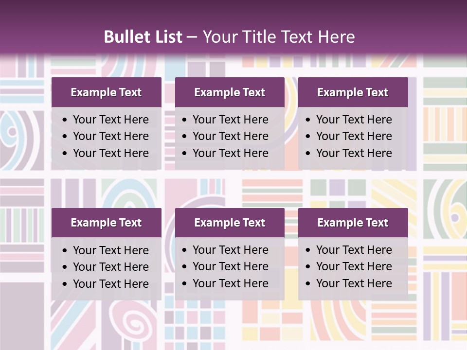 Texture Abstract Silhouette PowerPoint Template