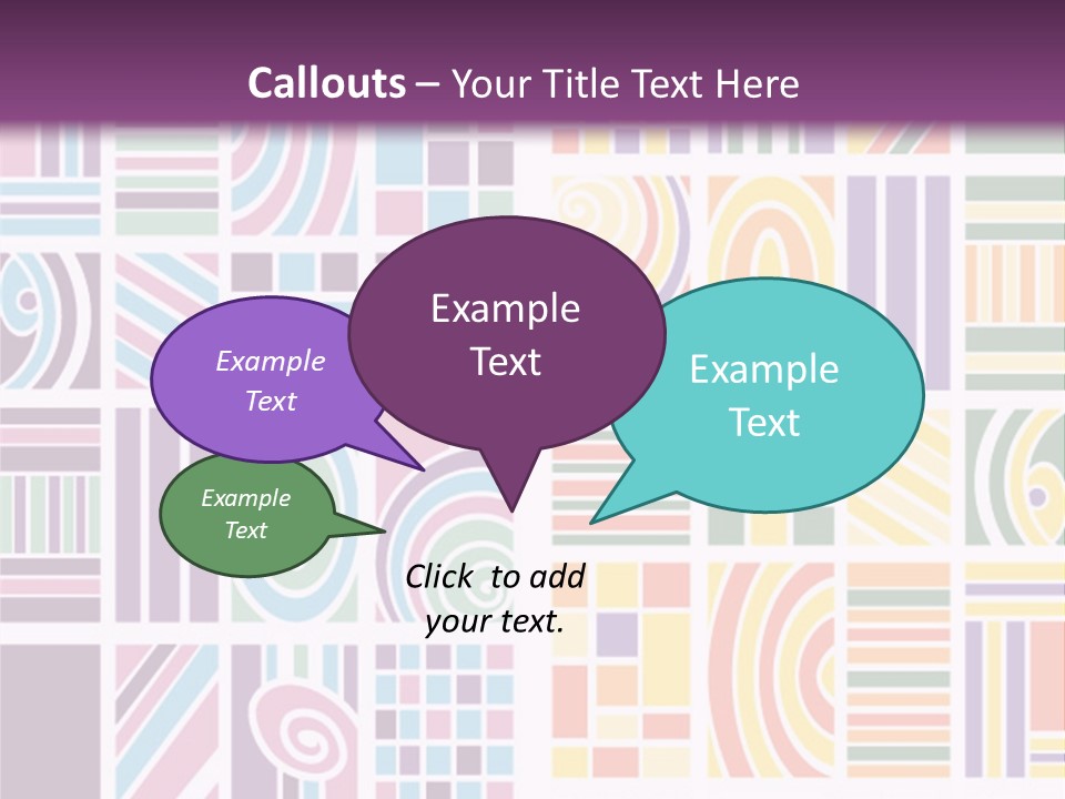 Texture Abstract Silhouette PowerPoint Template