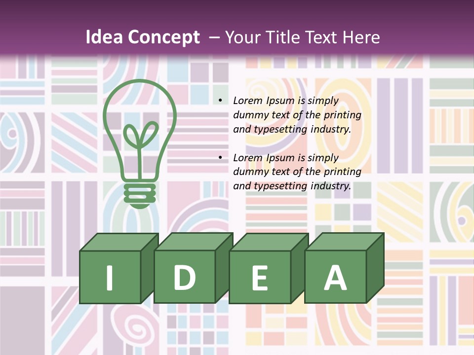 Texture Abstract Silhouette PowerPoint Template